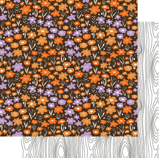 Fancy Pants Designs - Happy Halloween - Haunted Flowers Paper