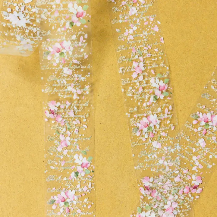 CoraCrea Crafts - Floral Romance Transparent Tape