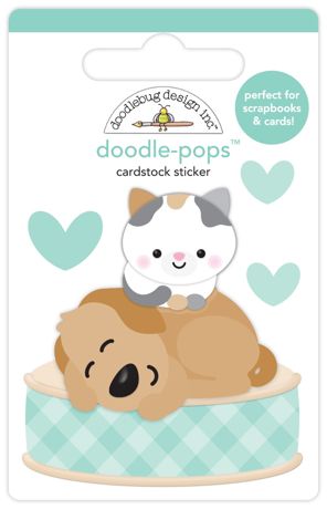 Doodle Bug Designs - Pops 3-D Sticker - Best Friends