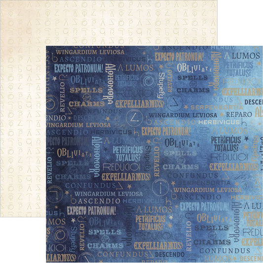 Harry Potter Spells 12 x 12 Scrapbook Paper