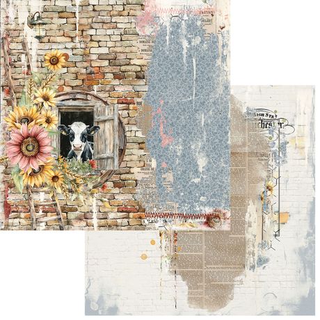 49 & Market - Whispering Ways - Barn Blessing 12x12 Cardstock