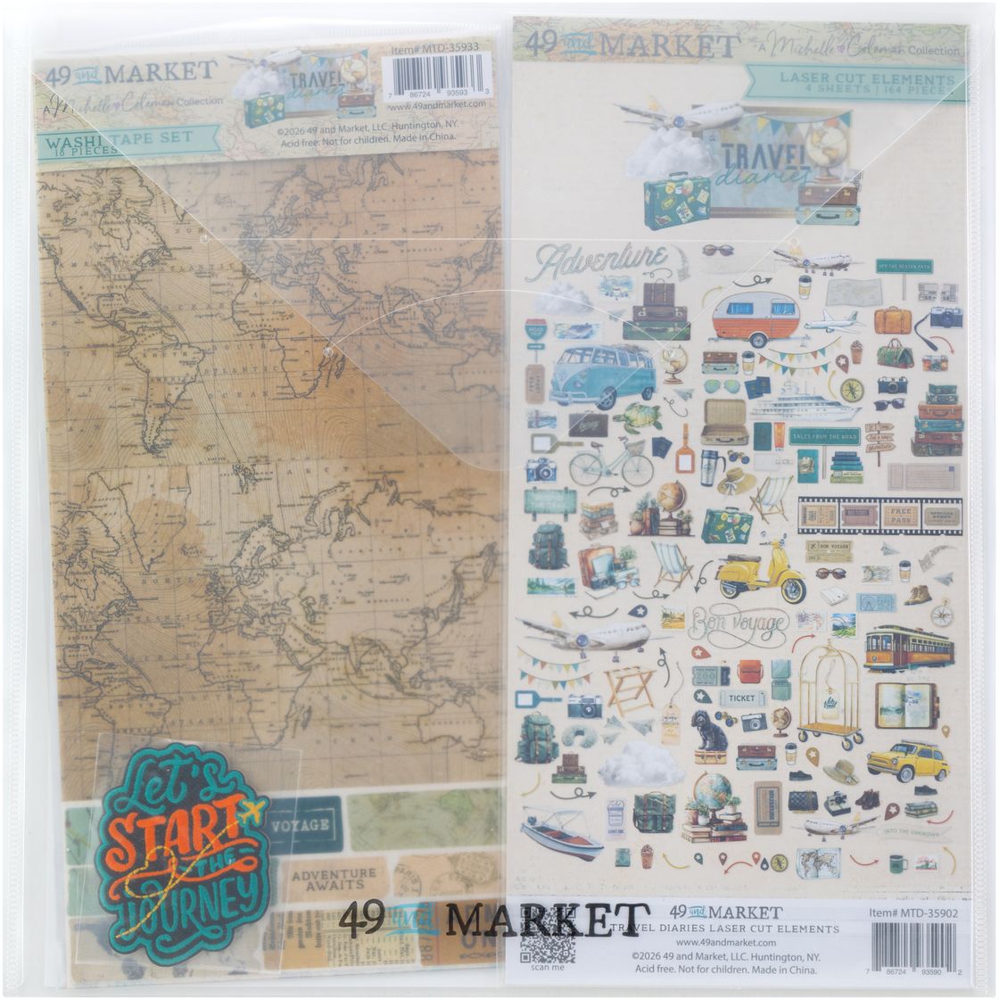 49 & Market - Travel Diaries Collection Bundle with Patch