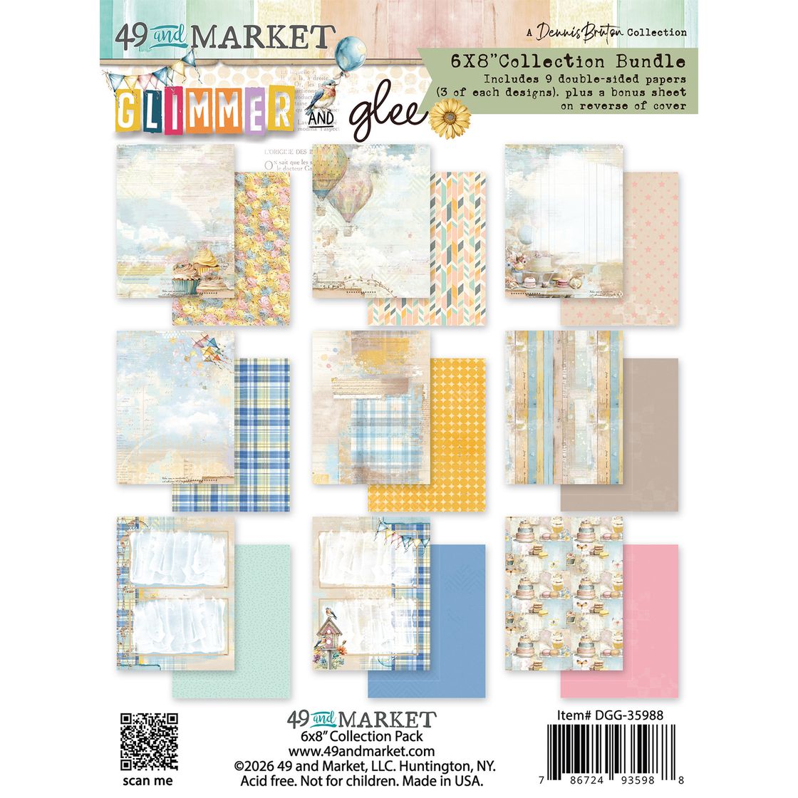49 & Market - Glimmer and Glee 6x8 Collection Pack