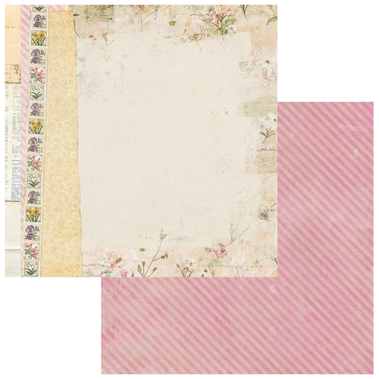 49 & Market - From The Garden - Sweet Pea 12x12 Cardstock