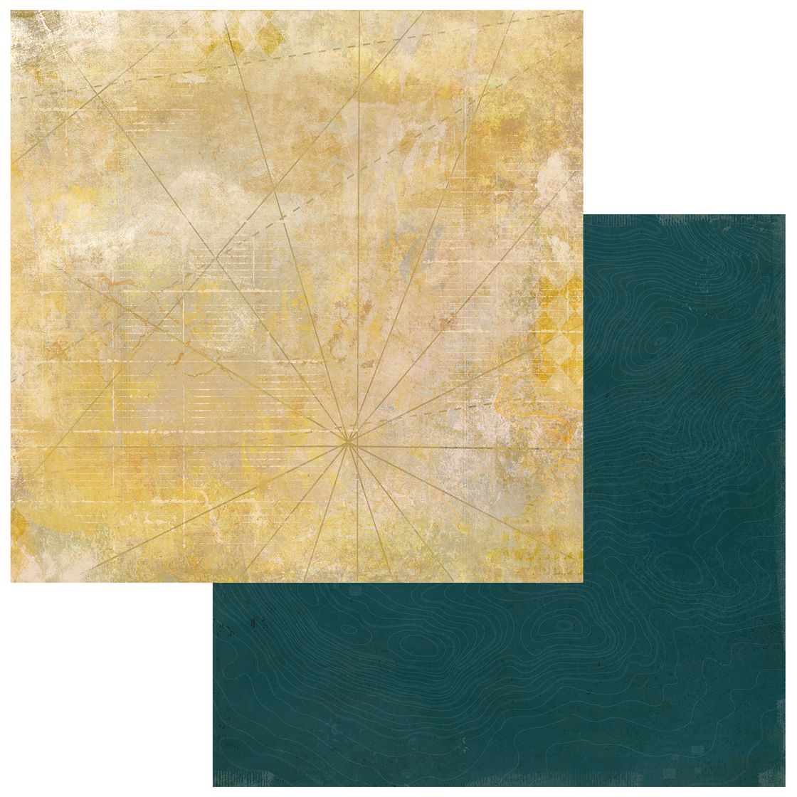 49 & Market - Travel Diaries - Solids #4 12x12 Cardstock