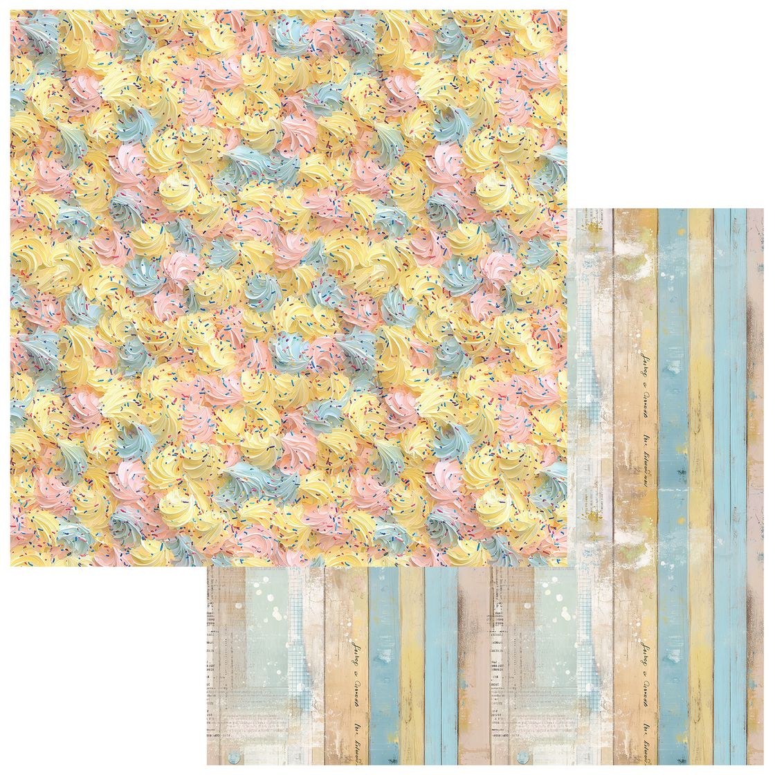 49 & Market - Glimmer and Glee - Toast 12x12 Cardstock
