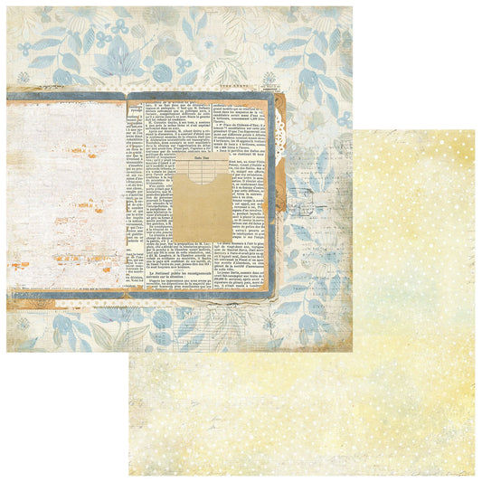 49 & Market - From The Garden - Pressed Leaf 12x12 Cardstock