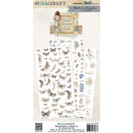 49 & Market - Faded Memory Lane - Blendable Rub-on Transfers