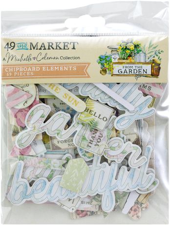 49 & Market - From The Garden - Chipboard Elements