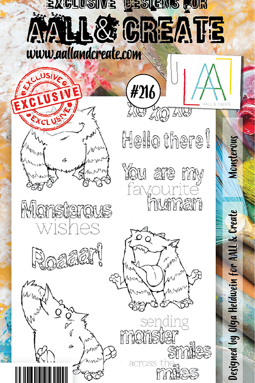 AALL & Create- #216 Monterous Stamp Set