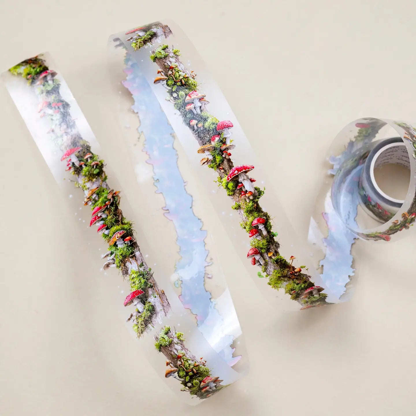CoraCrea Crafts - Woodland Fungi Transparent Tape