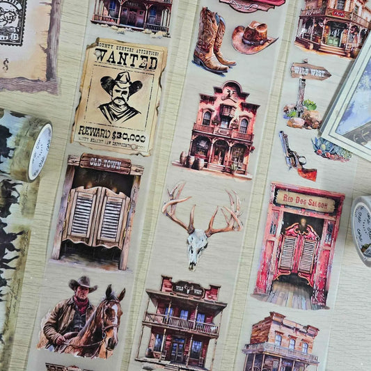 CoraCrea Crafts - Wild West Transparent Tape