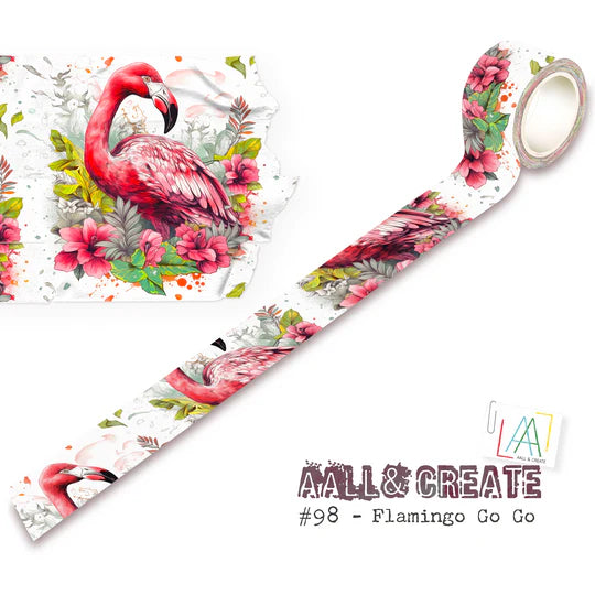 AALL & Create- #98 Flamingo Go, Go Washi Tape