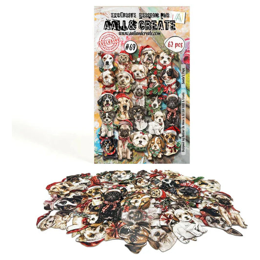 AALL & Create - Santa's Pups #69 - Ephemera Pack