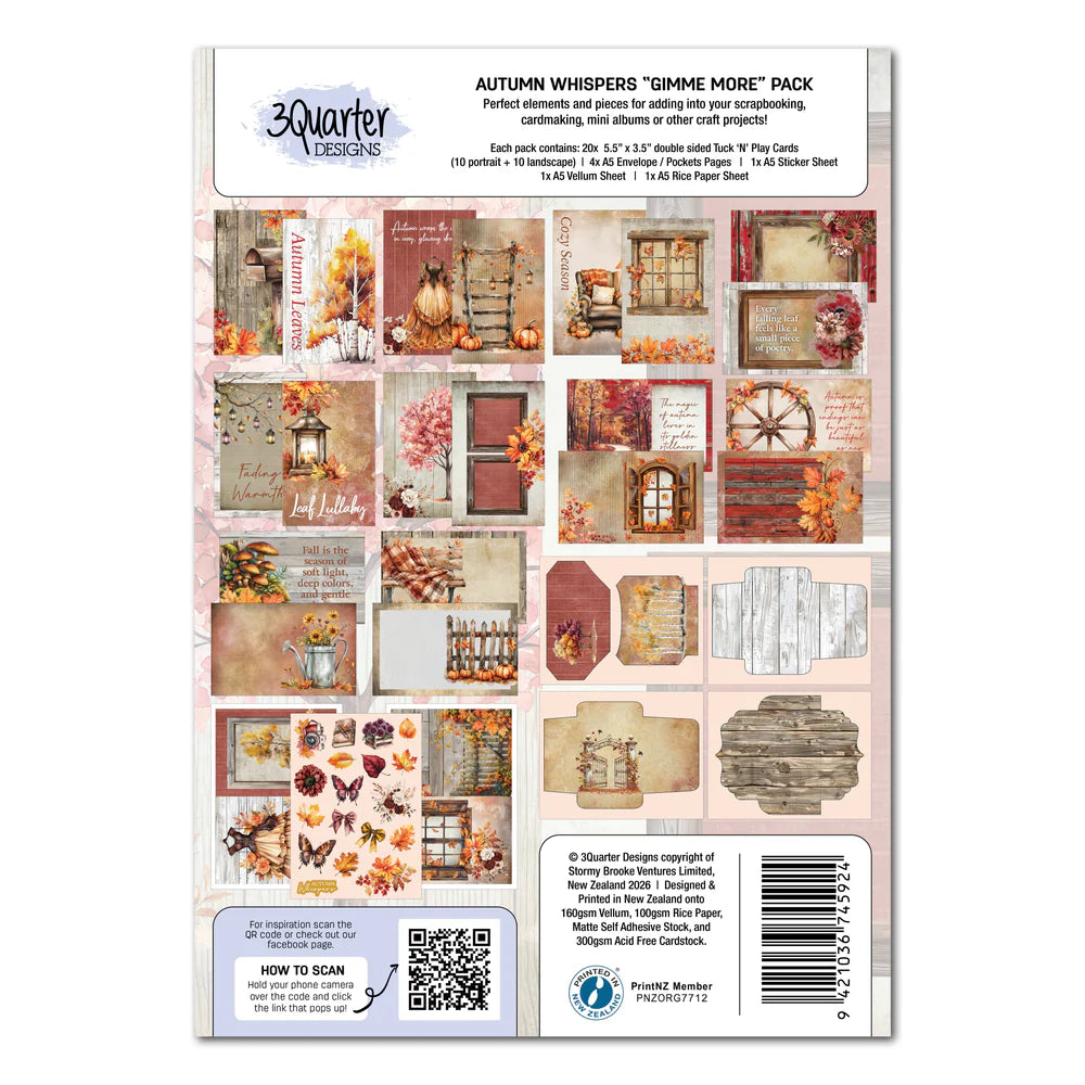 3 Quarter Designs - Autumn Whispers Gimme More Pack