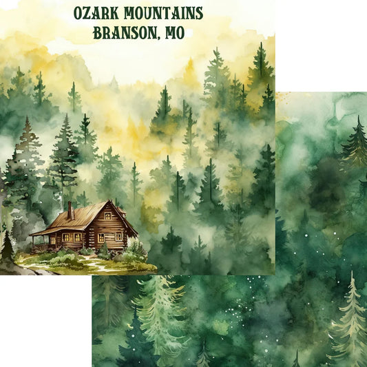 SSC - Branson Missouri - Ozark Mountains 12x12 Paper
