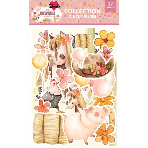 Keep It Simple Paper Crafts - Little Cowgirls Birthday Die Cut Pieces