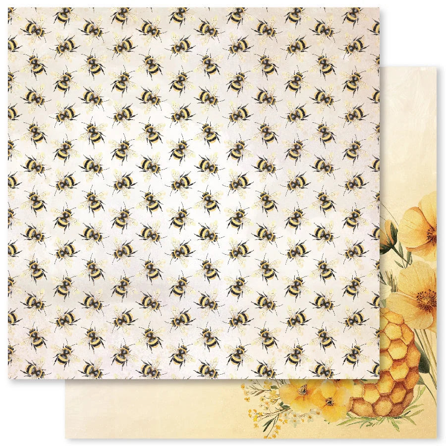 Paper Rose Studio - Bees & Butterflies Paper "B"