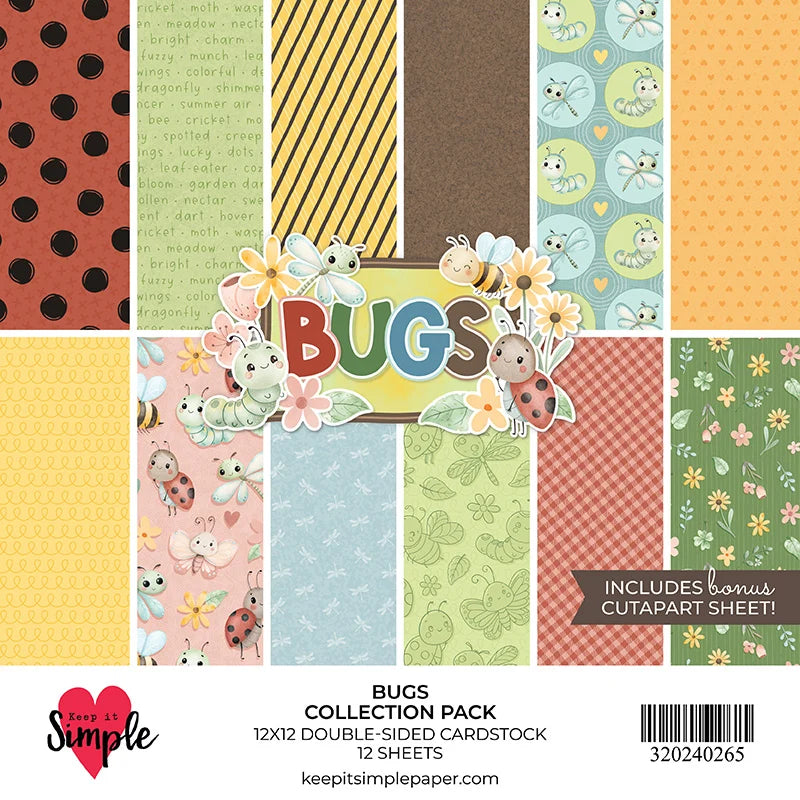 Keep It Simple - Bugs 12x12 Collection Pack