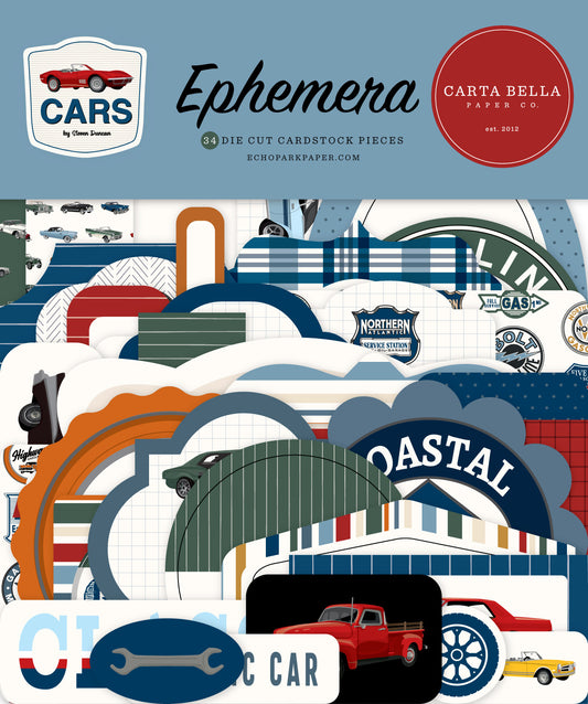Carta Bella - Cars Ephemera Pack