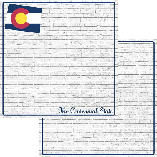 SSC - Fifty States - Colorado 12x12 Paper