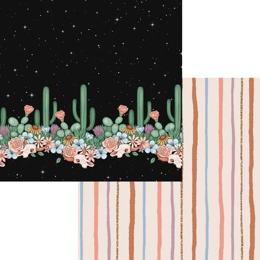 SSC - Gaynor Carradice's Desert Dreams - Cactus Stripes 12x12 Paper