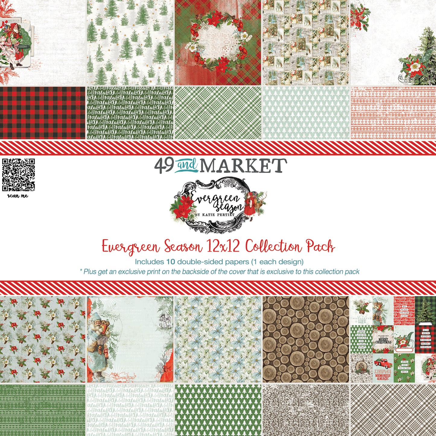 49 & Market- Evergreen Season 12x12 Collection Pack