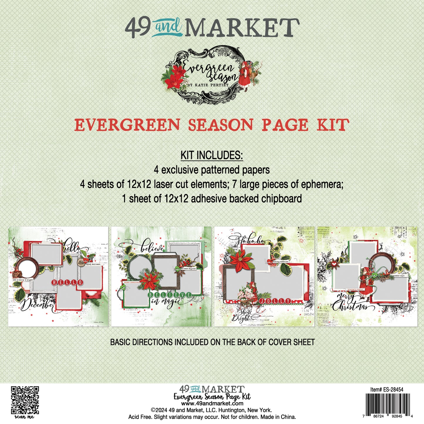 49 & Market- Evergreen Season Page Kit