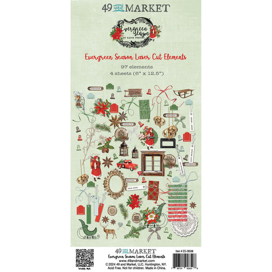49 & Market- Evergreen Season Laser Cut Elements
