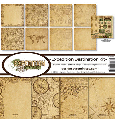 Designs By Reminisce - Expedition Destination 2 - 12x12 Collection Kit