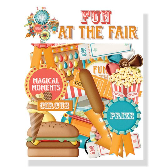 SSC - Fun At The Fair 12x12 Scrapbook Paper and Embellishment Kit