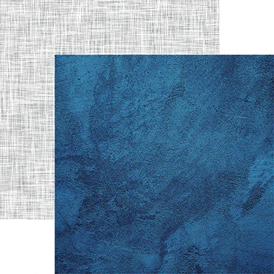Designs By Reminisce - Navy Grunge 12x12 Paper