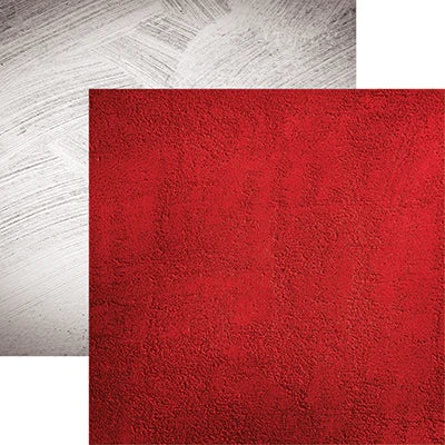 Designs By Reminisce - Red Concrete 12x12 Paper