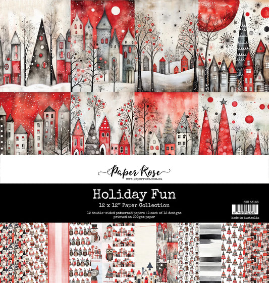 Paper Rose Studio - Holiday Fun 12x12 Paper Collection