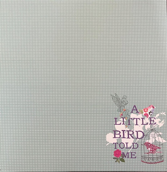 Vintage Market - Sandylion - A Little Bird Told Me 12x12 Paper