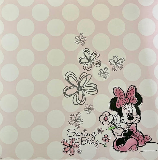 Vintage Markey -Sandylion - Spring Bling Minnie 12x12 Paper