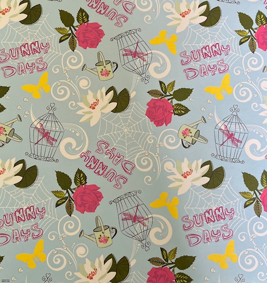 Vintage Market - Sandylion - Sunny Days Garden 12x12 Paper