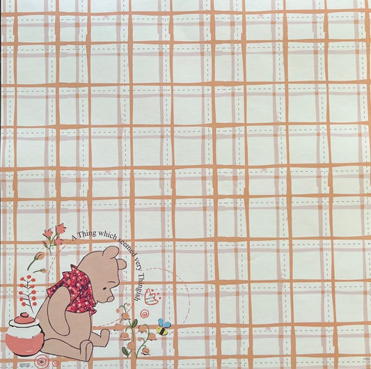Vintage Market - Sandylion - Pooh's Cozy Plaid 12x12 Paper