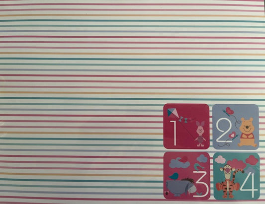 Vintage Market - Sandylion - Pooh's Playtime Numbers 12x12 Paper