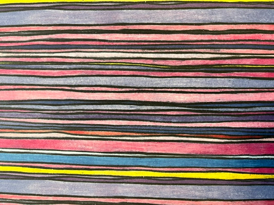 Vintage Market - Heidi Grace Designs - Painted Rainbow Stripes 12x12 Paper