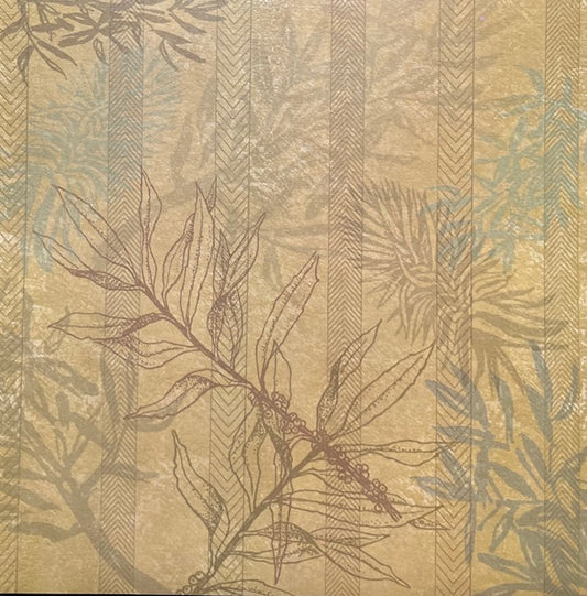 Vintage Market - Paper Adventures - Botanical Bamboo 12x12 Paper