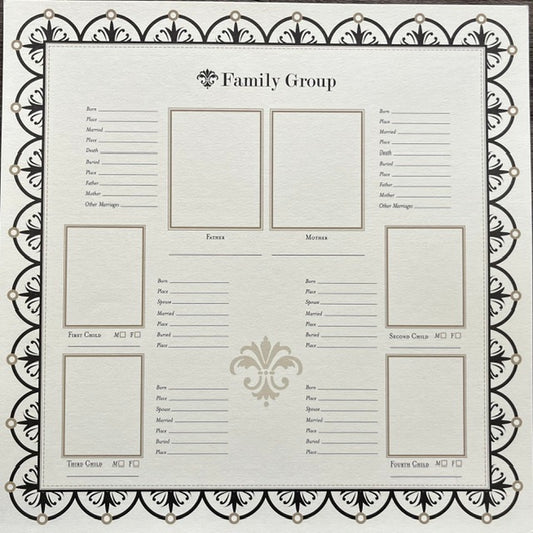Vintage Market - Bazzill Basics - Family Group Sheet #2