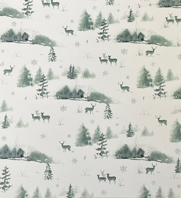 Vintage Market - Snow Pines - Peaceful Winter Meadow 12x12 Single-Sided Paper