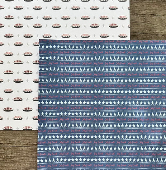Vintage Market - Parker Lane - Stars, Stripes & Sweet Pies 12x12 Double-Sided Paper