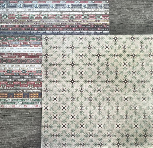 Vintage Market - idea-ology - Labels & Legacy 12x12 Double-Sided Paper