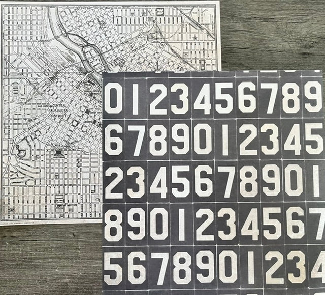 Vintage Market - idea-ology - Mapped & Measured 12x12 Double-Sided Paper