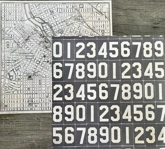 Vintage Market - idea-ology - Mapped & Measured 12x12 Double-Sided Paper