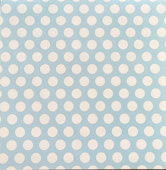 Vintage Market - Paddywack - Baby Blue Bubbles 12x12 Single-Sided Paper