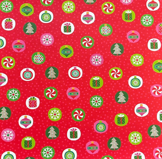 Vintage Market - Mambi - Jolly Holiday Confetti 12x12 Single-Sided Paper