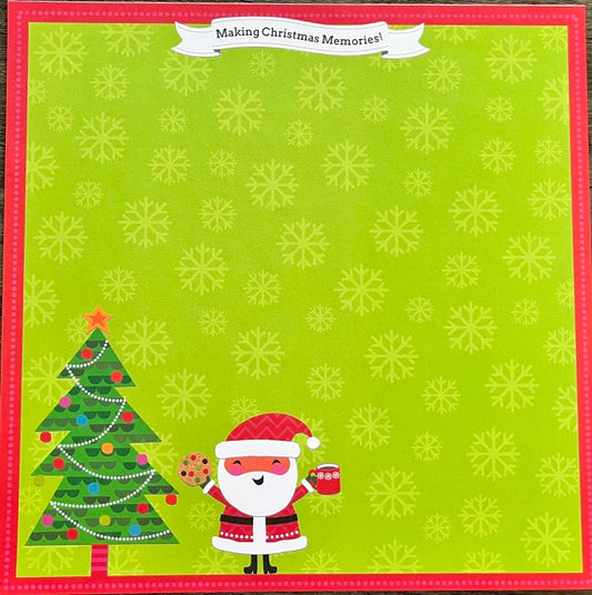 Vintage Market - Mambi - Santa's Cookie Break 12x12 Single-Sided Paper